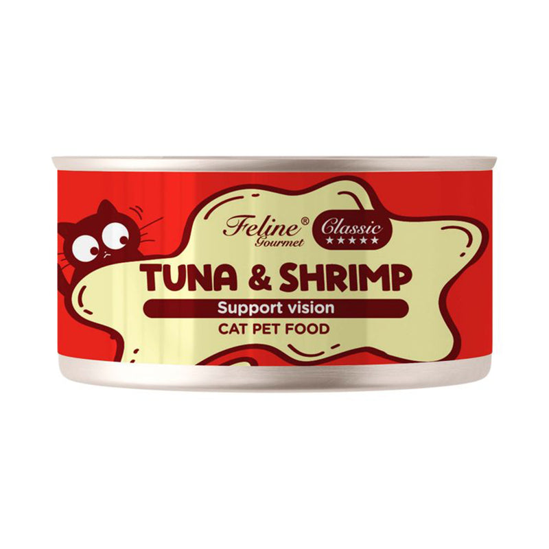 Feline Gourmet Cat Tuna & Shrimp 80g
