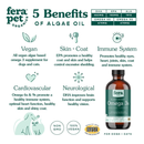 Fera Pets Dogs & Cats Plant Based Omega 3s 8oz