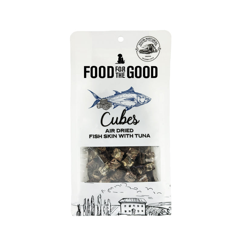 Food For The Good Dog & Cat Treats Air Dried Fish Skin With Tuna 120g