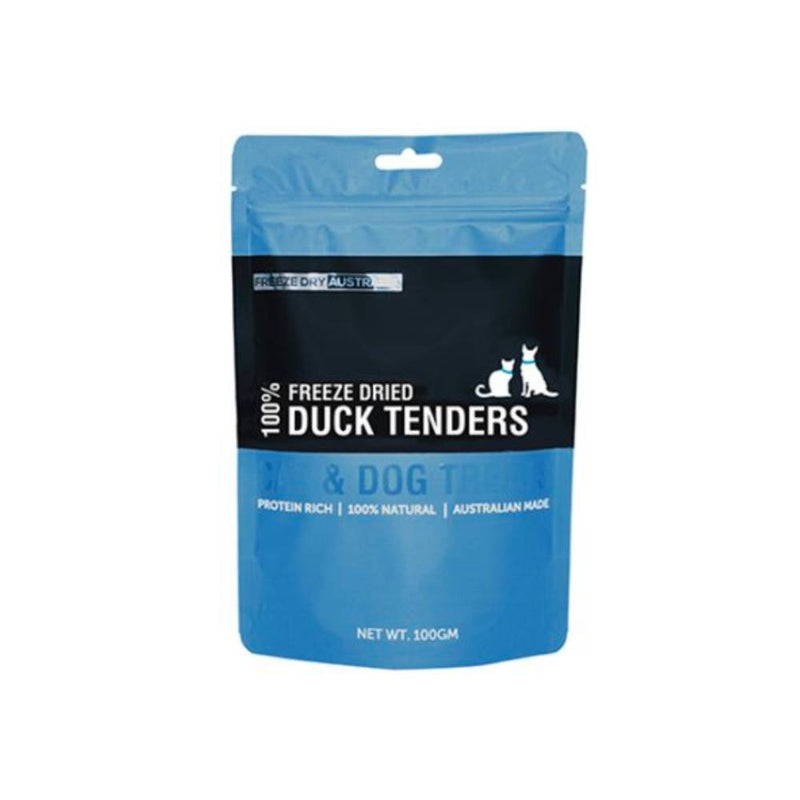 Freeze Dried Australia Cat & Dog 100% Duck Tenders 100g