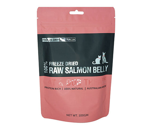 Freeze Dry Australia Cat & Dog 100% Raw Salmon Belly 100g