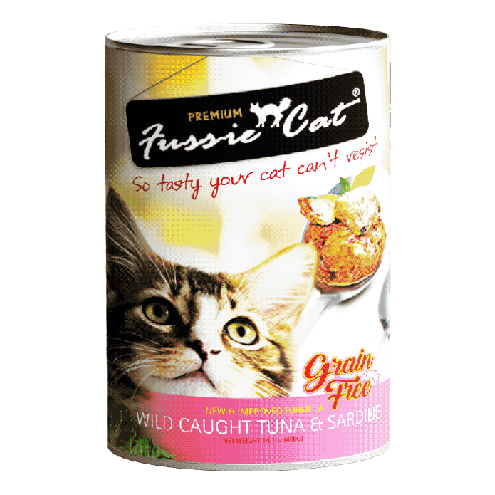Fussie cat wild caught tuna sardine 400g