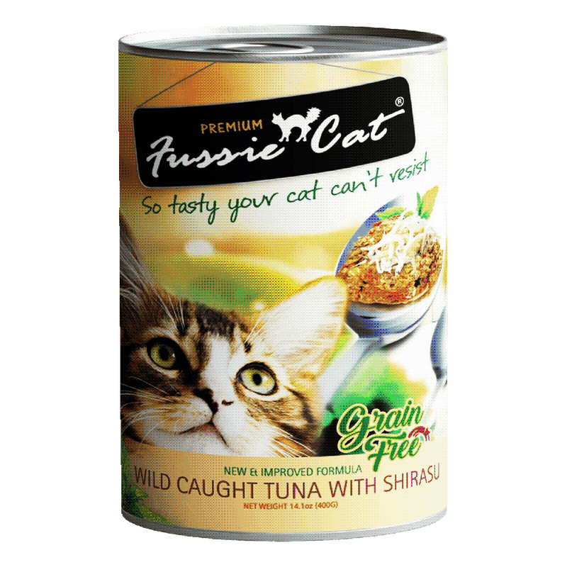 Fussie Cat Wild Caught Tuna with Shirasu 400g
