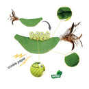 GiGwi Cat Toy Catch & Scratch 3-in-1 Legume with Frog