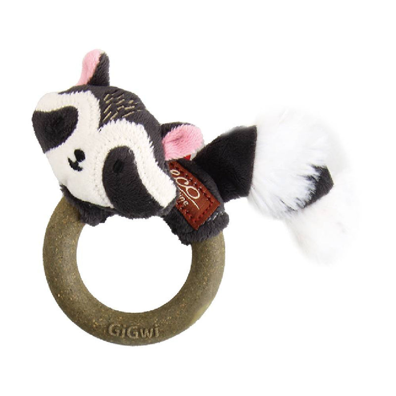GiGwi Cat Toy Catch & Scratch with Silvervine & Crinkler Raccoon