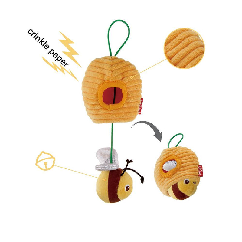 GiGwi Cat Toy Rookie Hunter Bee with Bee Hive