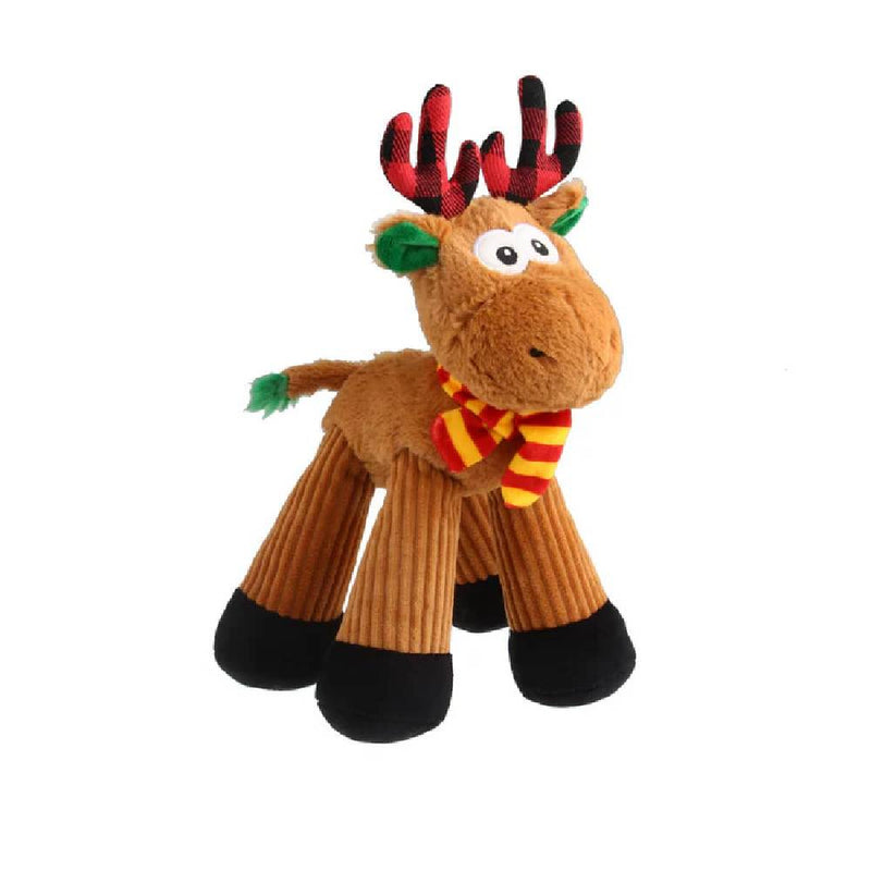 GiGwi Dog Puppy Toy Christmas Squeaker & Crinkle Reindeer