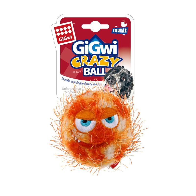 GiGwi Dog Toy Crazy Ball Orange