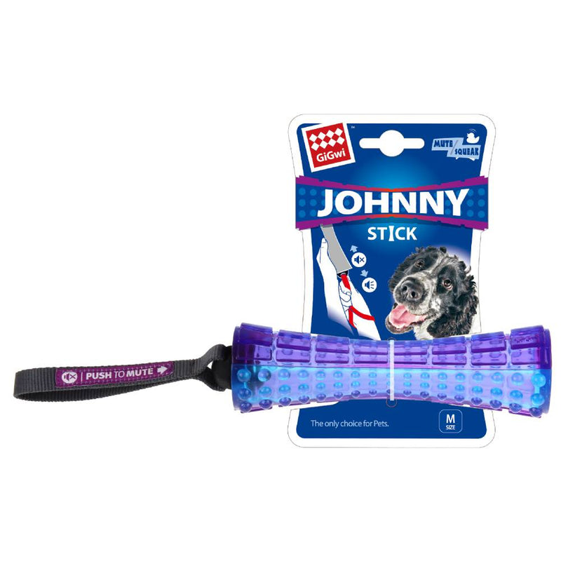 GiGwi Dog Toy Push to Mute Johnny Stick