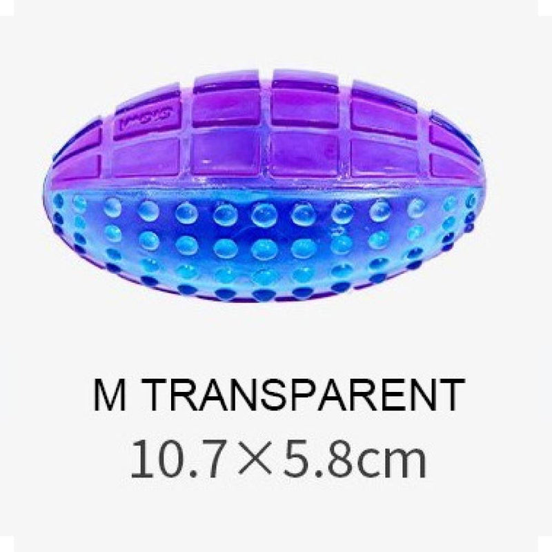 GiGwi Dog Toy Rugby Purple/Blue Squeaker