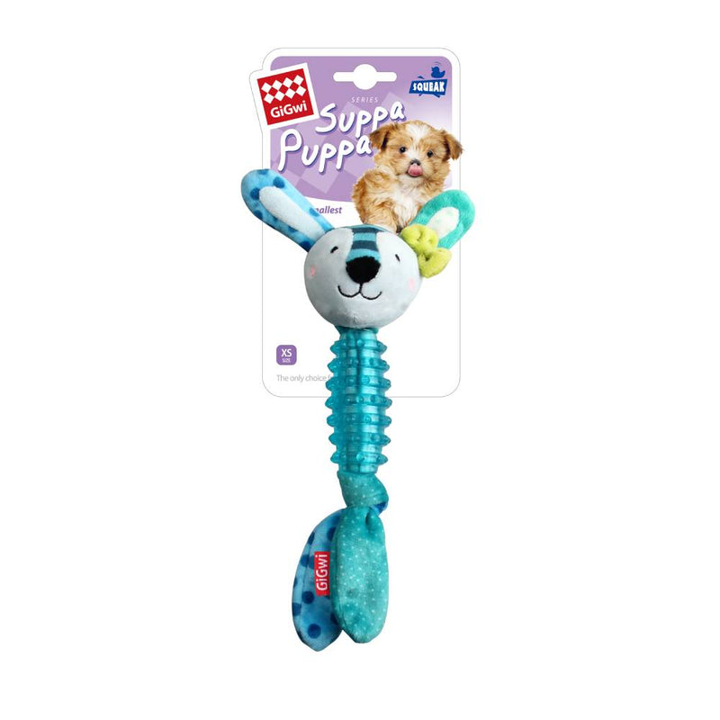 GiGwi Dog Toy Suppa Puppa with TPR Rabbit with Squeaker