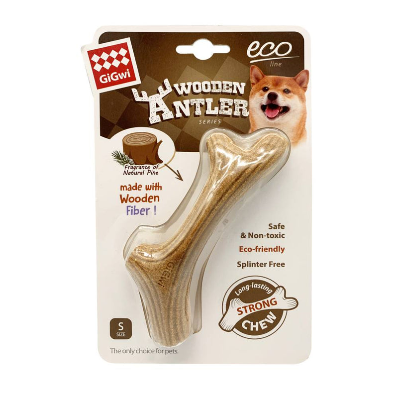 GiGwi Dog Toy Wooden Antler for Chewing S