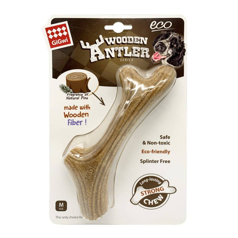 GiGwi Dog Toy Wooden Antler for Chewing M