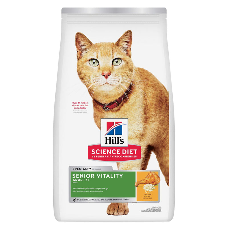 Hill's Science Diet Feline Senior Vitality Adult 7+ Chicken and Rice 3lb