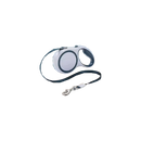 HipiDog Pet Retractable Leash 5m x 1cm - Blue White