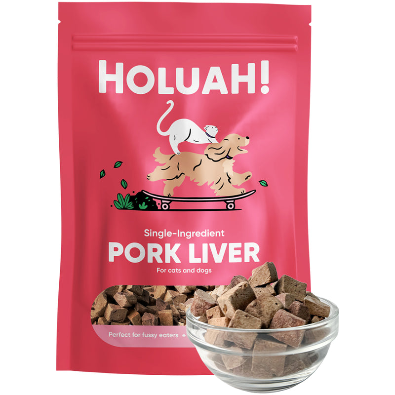 Holuah Cats & Dogs Freeze Dried Pork Liver Treats 70g