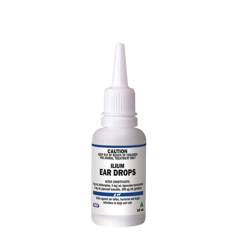 Ilium Ear Drops for Dogs & Cats 20ml