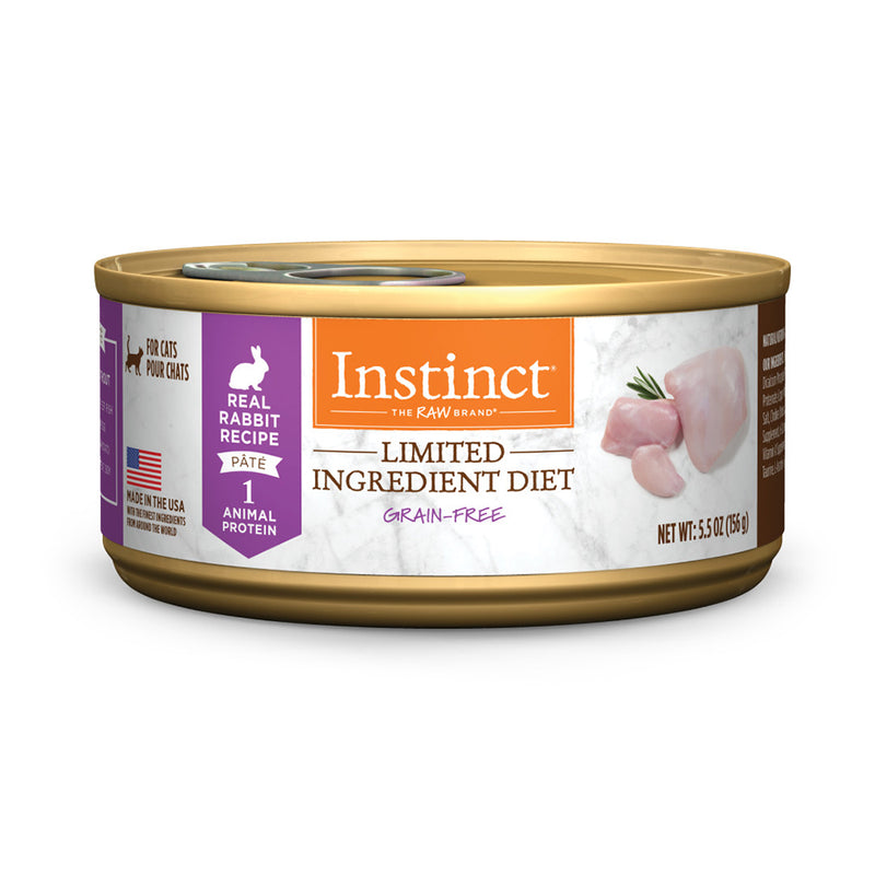 Instinct The Raw Brand Cat Canned Limited Ingredient Diet Grain-Free Real Rabbit 5.5oz