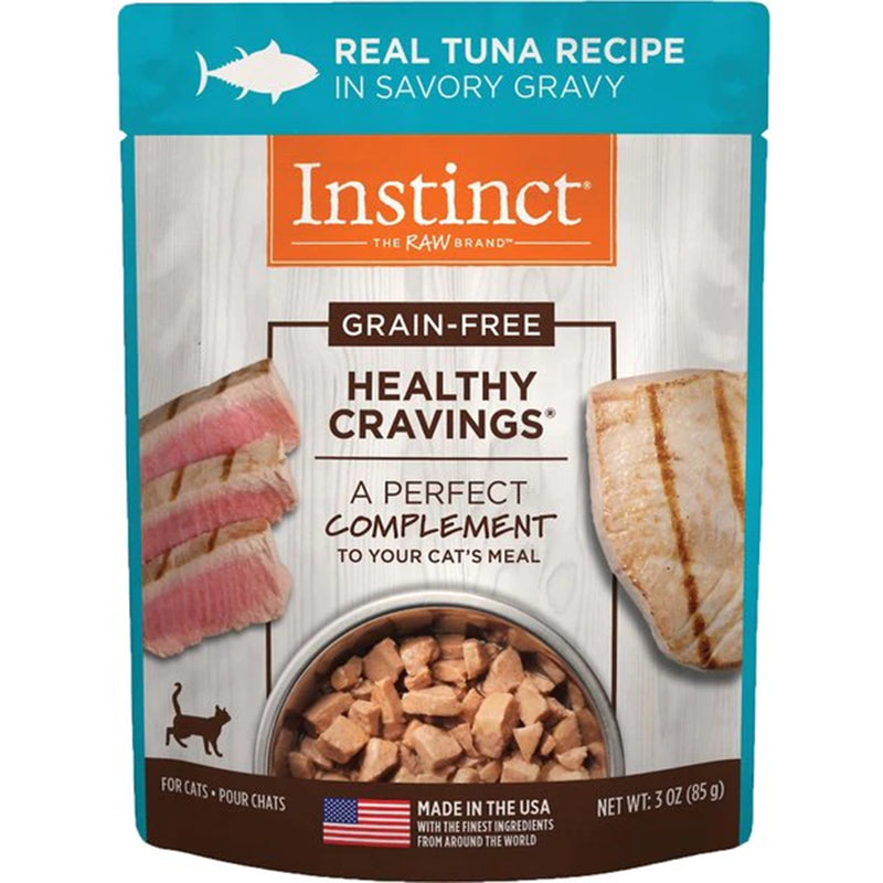 Instinct The Raw Brand Cat Pouch Healthy Cravings Grain-Free Real Tuna 3oz