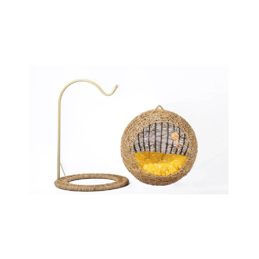 JX Handwoven Pet Nest Hanging Sphere L