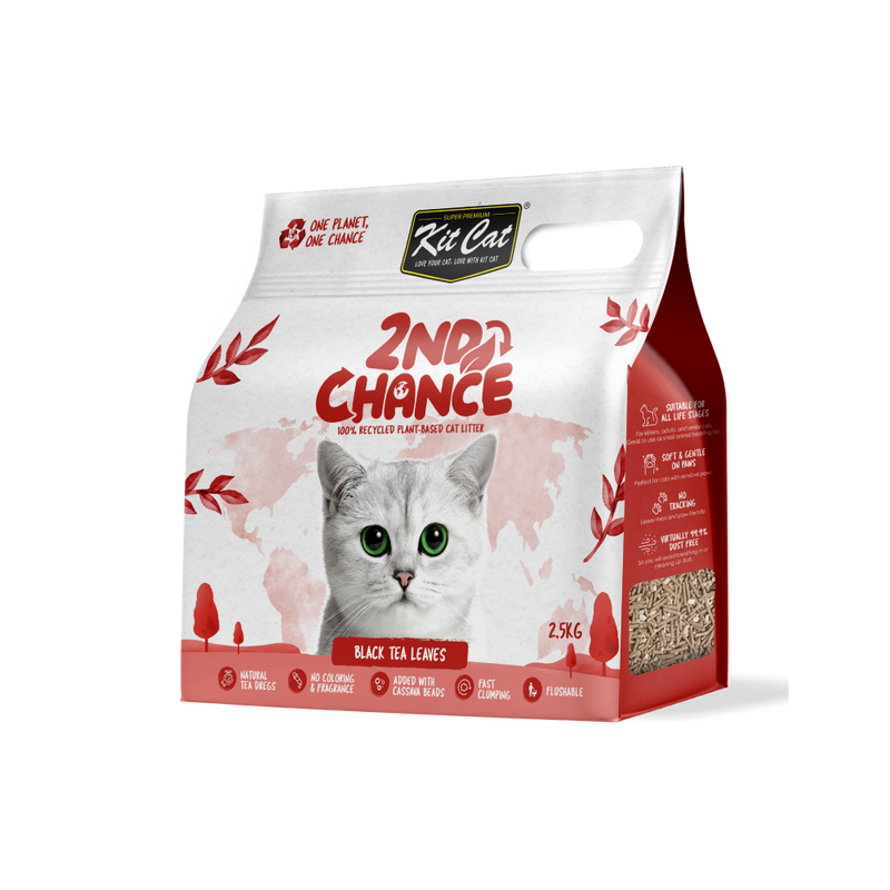 KitCat Cat 2nd Chance Litter Black Tea Leaves 2.5kg