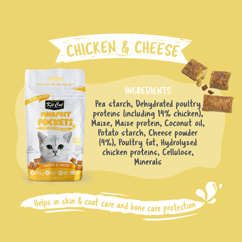 KitCat Cat Purrfect Pockets Chicken & Cheese 60g