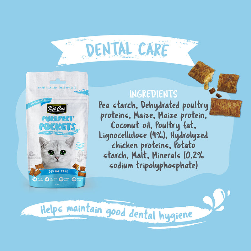 KitCat Cat Purrfect Pockets Dental Care 60g