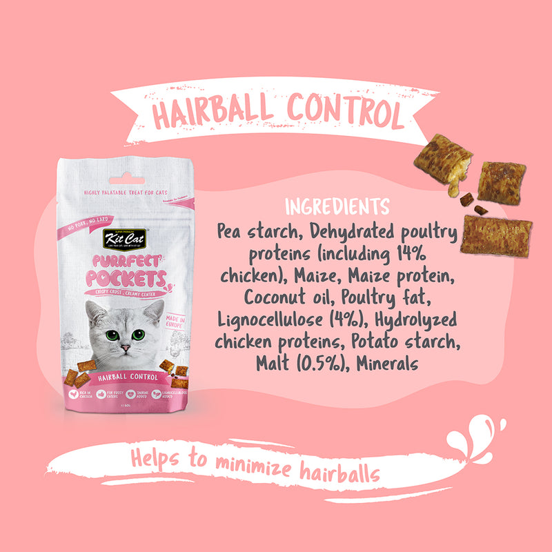 KitCat Cat Purrfect Pockets Hairball Control 60g