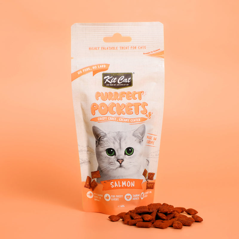 KitCat Cat Purrfect Pockets Salmon 60g