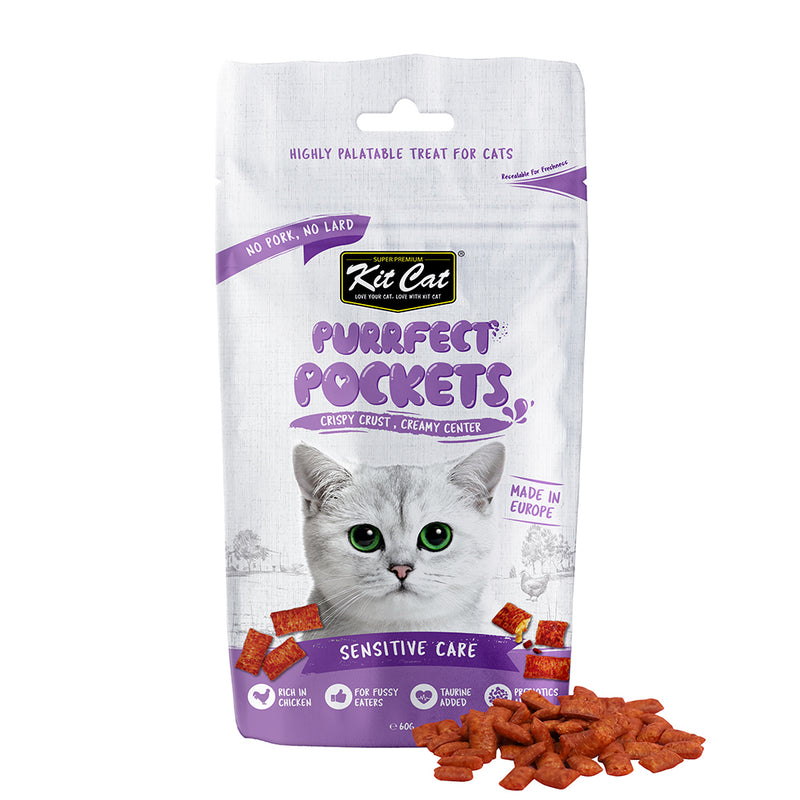 KitCat Cat Purrfect Pockets Sensitive Care 60g