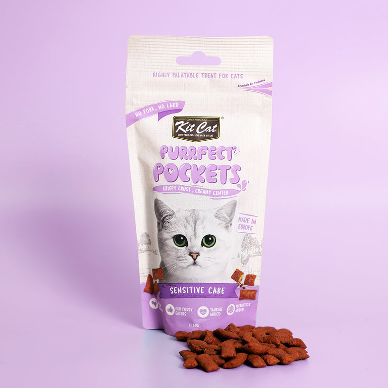 KitCat Cat Purrfect Pockets Sensitive Care 60g