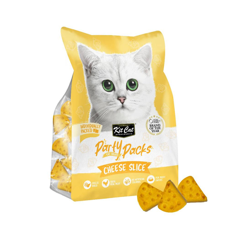 KitCat Party Packs Freeze Dried Treats Cheese Slices 30g
