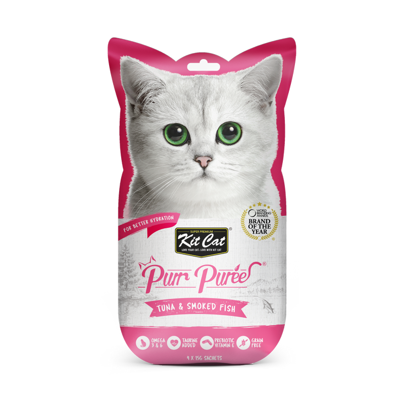 KitCat Purr Puree Tuna & Smoked Fish 60g (4 x 15g)