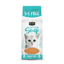 KitCat Savoury Soup Wet Food Pouches Seafood (6 x 50g)