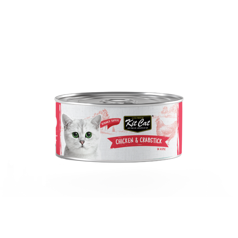 KitCat Super Premium Deboned Chicken & Crabstick Toppers 80g