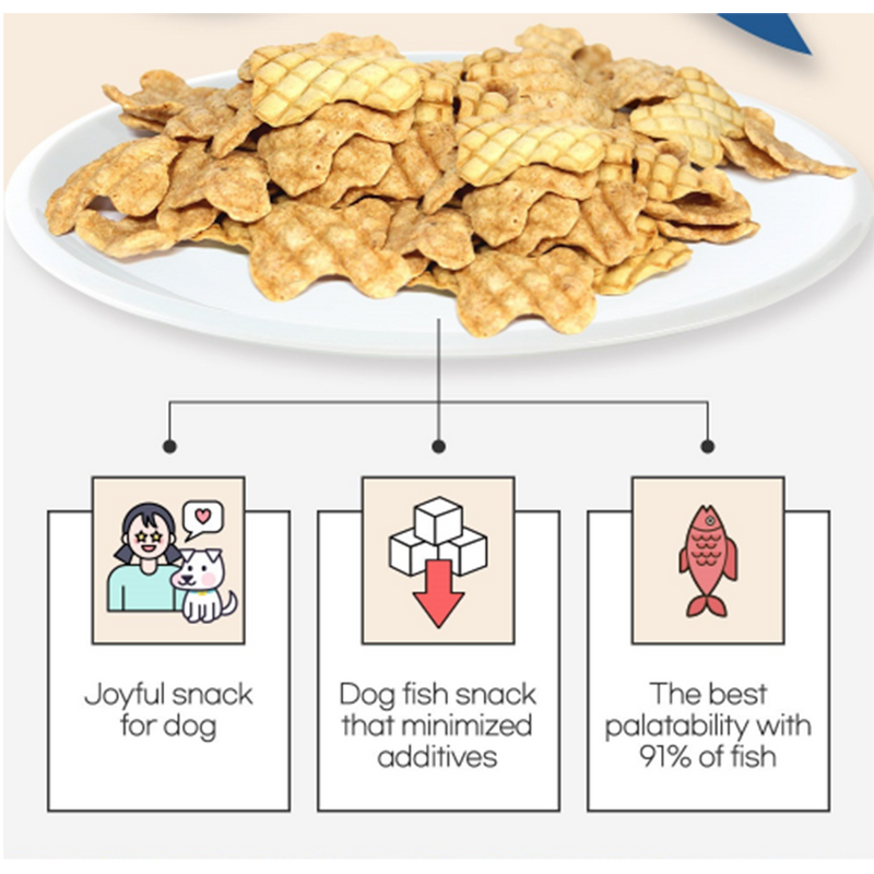 Korean Pet Food Dog Dried Fish Meat Snack Pollack 150g