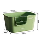 Lelecat Open Litter Box L53cm x B34cm x H33cm - Green
