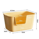 Lelecat Open Litter Box L53cm x B34cm x H33cm - Yellow