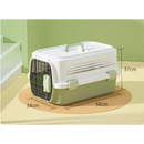 MaiShi Travel Pet Crate L - L58cm x B34cm x H37cm - Green