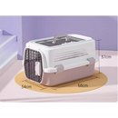 MaiShi Travel Pet Crate Open-top L - L58cm x B34cm x H37cm - Purple