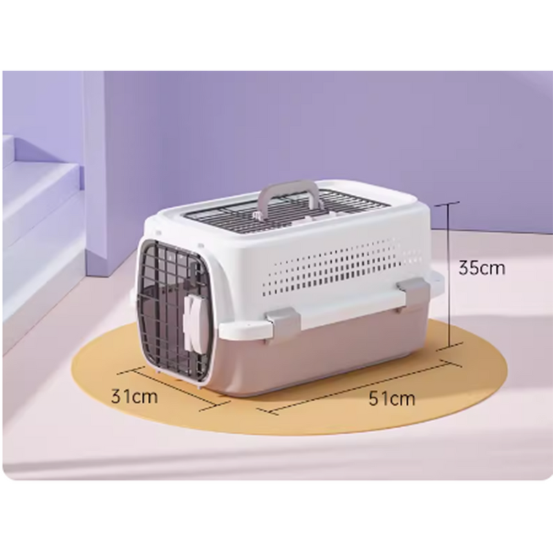 MaiShi Travel Pet Crate Open-top M - L51cm x B31cm x H35cm - Purple