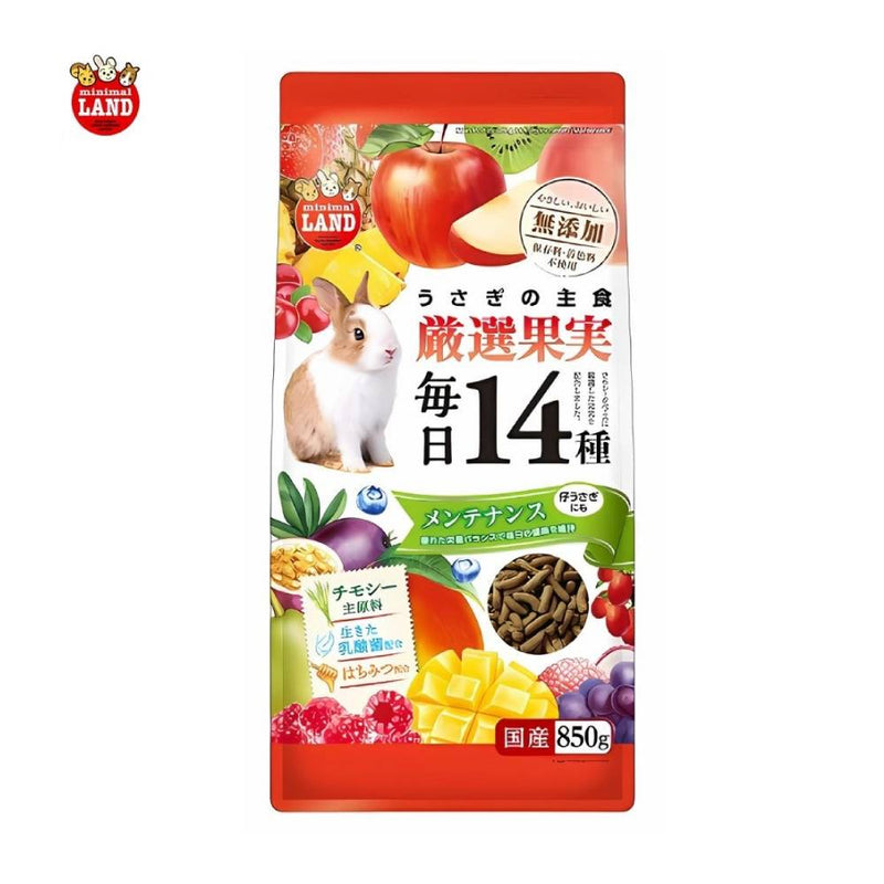 Marukan Rabbit Main Food 14 Fruits Maintenance 850g