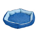 Marukan Reversible Cooling Bed Navy Blue for Dog & Cat M