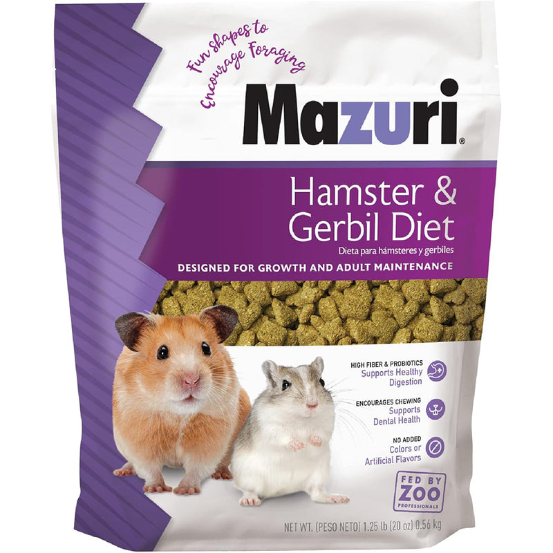 Mazuri Hamster & Gerbil Diet 1.25lb