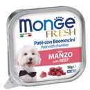 Monge Dog Fresh - Beef Pate with Chunkies 100g