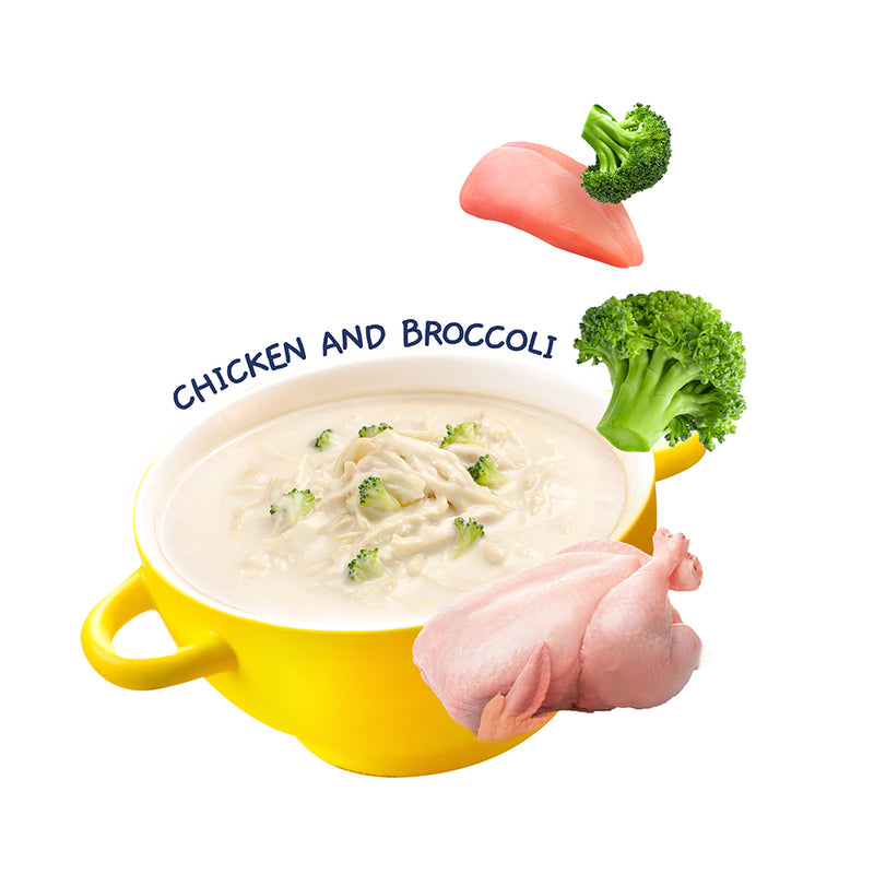 Moochie Cat Creamy Broth Chicken & Broccoli 40g