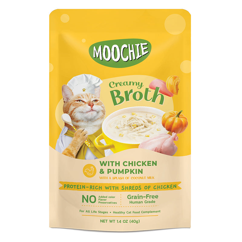 Moochie Cat Creamy Broth Chicken & Pumpkin 40g