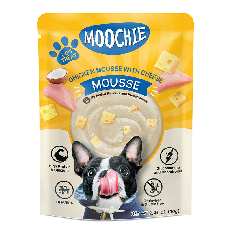 Moochie Dog Treat Chicken Mousse With Cheese 70g