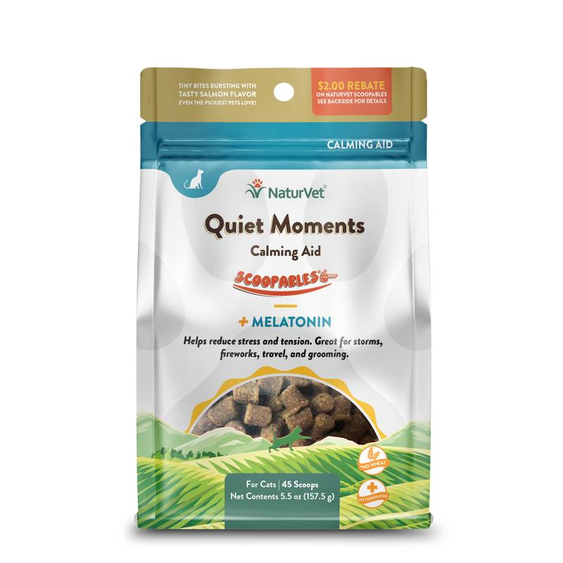 NaturVet Cat Quiet Moments Calming Aid Scoopables 5.5oz