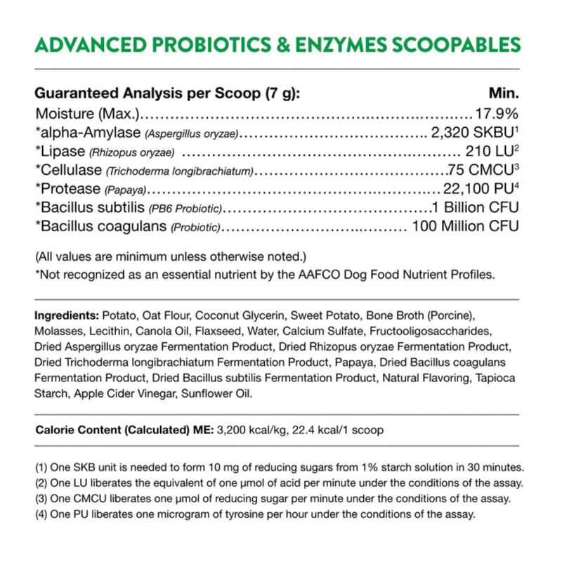 NaturVet Dog Advanced Probiotics & Enzymes Scoopables 11oz